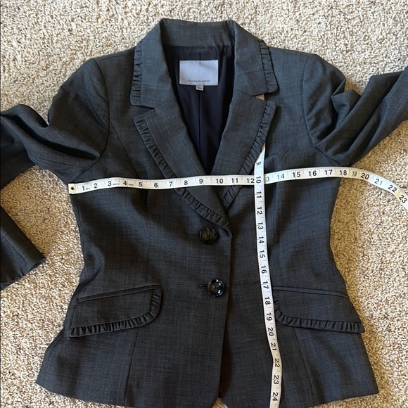 Classiques Entier Gray Blazer Tailored Suit Jacket - Picture 10 of 10